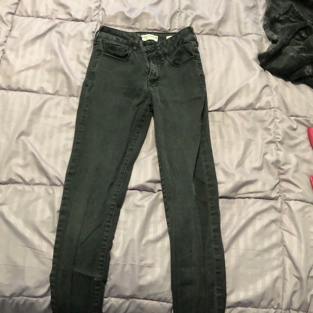 High rise black jeans